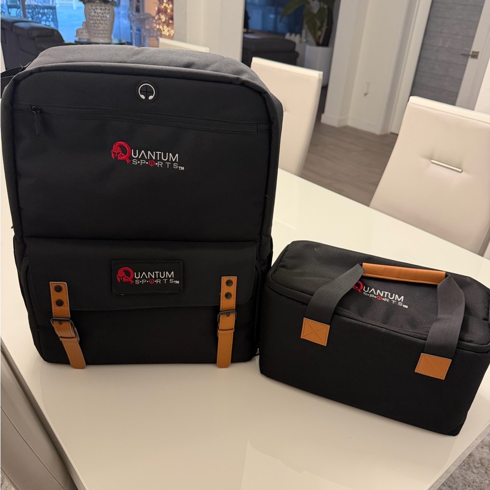 NWT Black Backpack and Bag Set 20”x15”x6”